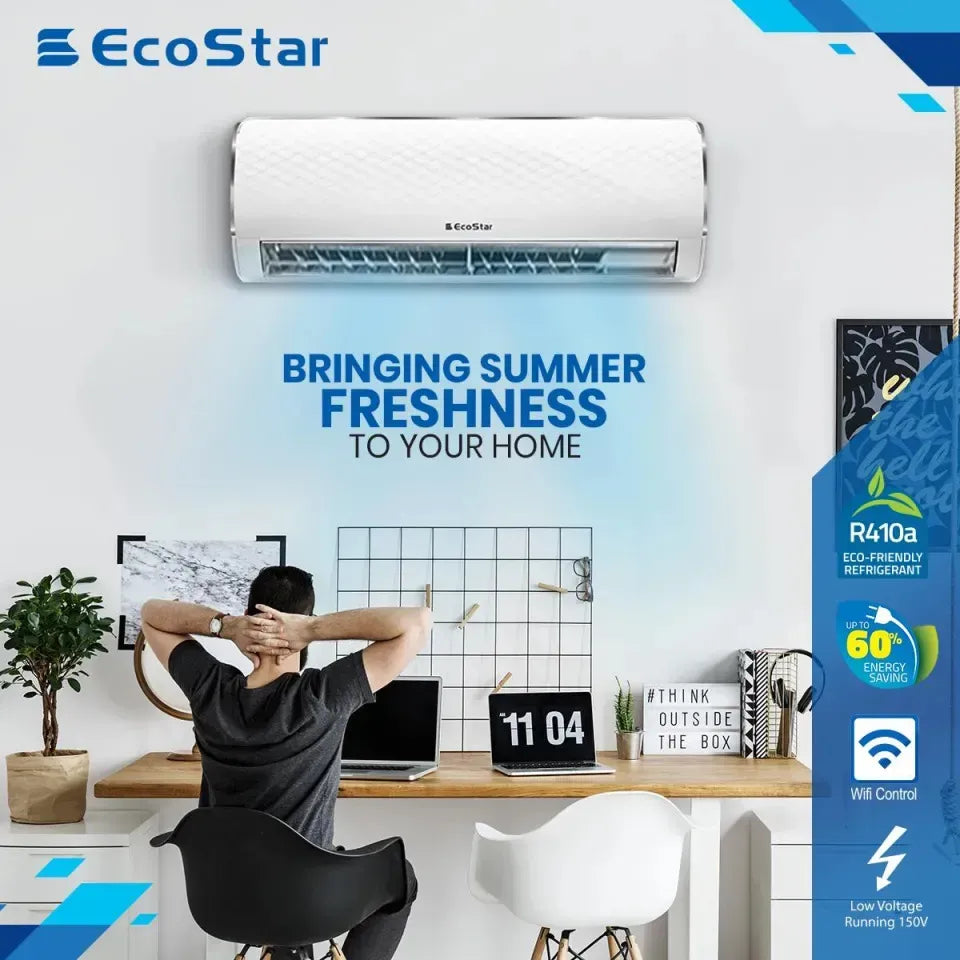 Ecostar 1.5 T ES18DU01 WG SA White Duke Series Inverter He And Cool Split Air Cditier