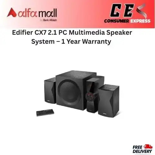 Edifier CX7 2.1 PC Multimedia Speaker System €“ 1 Year Warranty