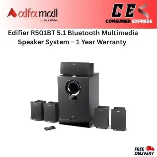 Edifier R501BT 5.1 Bluetooth Multimedia Speaker System €“ 1 Year Warranty