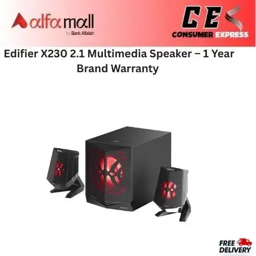 Edifier X230 2.1 Multimedia Speaker €“ 1 Year Brand Warranty