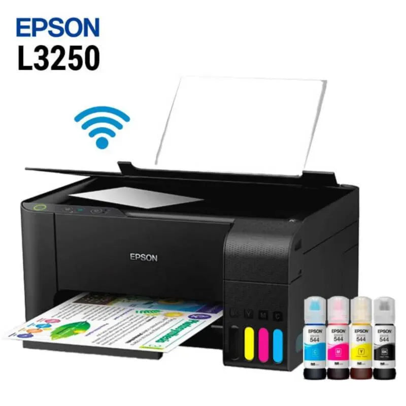 Eps EcoTank L3250 A4 WiFi Alline Ink Tank Color Printer Extra Black Ink Bottle 8100~Pages Black New