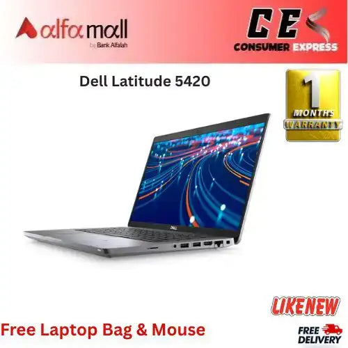 Dell Litude 5420 Corei711th Gen 16GB RAM 256GB SSD 14€³ Display