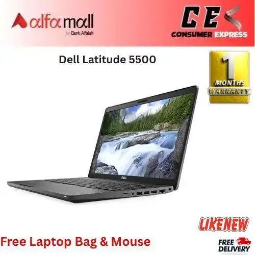 Dell Litude 5500 Corei78th Gen 8 GB RAM 256 GB SSD 15.6€³ Display