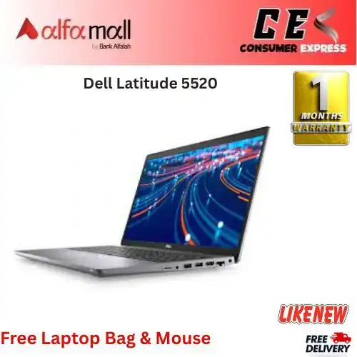 Dell Litude 5520 Corei711th Gen 16GB RAM 256GB SSD 15.6€³ Display