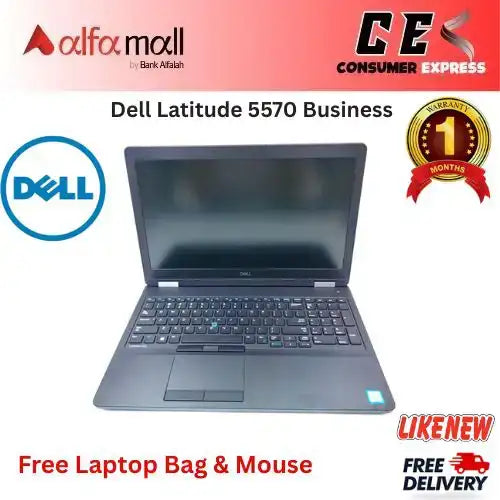 Dell Litude 5570 Business laptop Intel Core i56300U 6th Gen, 16GB Ram, 512GB SSD, 15.6" inch HD Display, Webcam, Wifi (Like New) Free Bag & Mouse