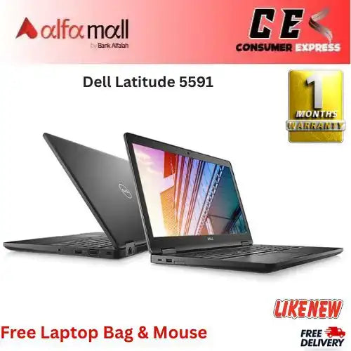 Dell Litude 5591 Corei78th Gen 16 GB RAM 256 GB SSD NVIDIA GeForce MX130 2GB CARD 15.6€³ Display