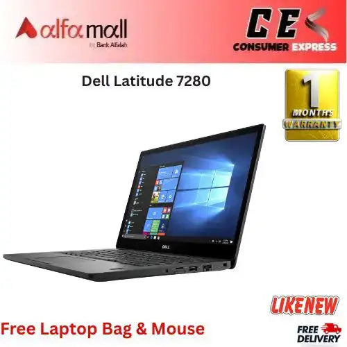 Dell Litude 7280 Corei77th Gen 8 GB RAM 256 GB SSD 12.5€³ Display