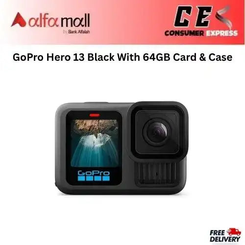 GoPro Hero 13 Black With 64GB Card & Case
