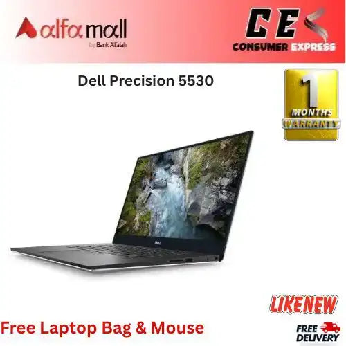 Dell Precisi 5530 Mobile Worksti Corei58th Gen 16 GB RAM 512 GB SSD NVIDIA QUADRO P1000 4 GB CARD Touch 4K 15.6€³ Display (Like New) Free Bag & Mouse