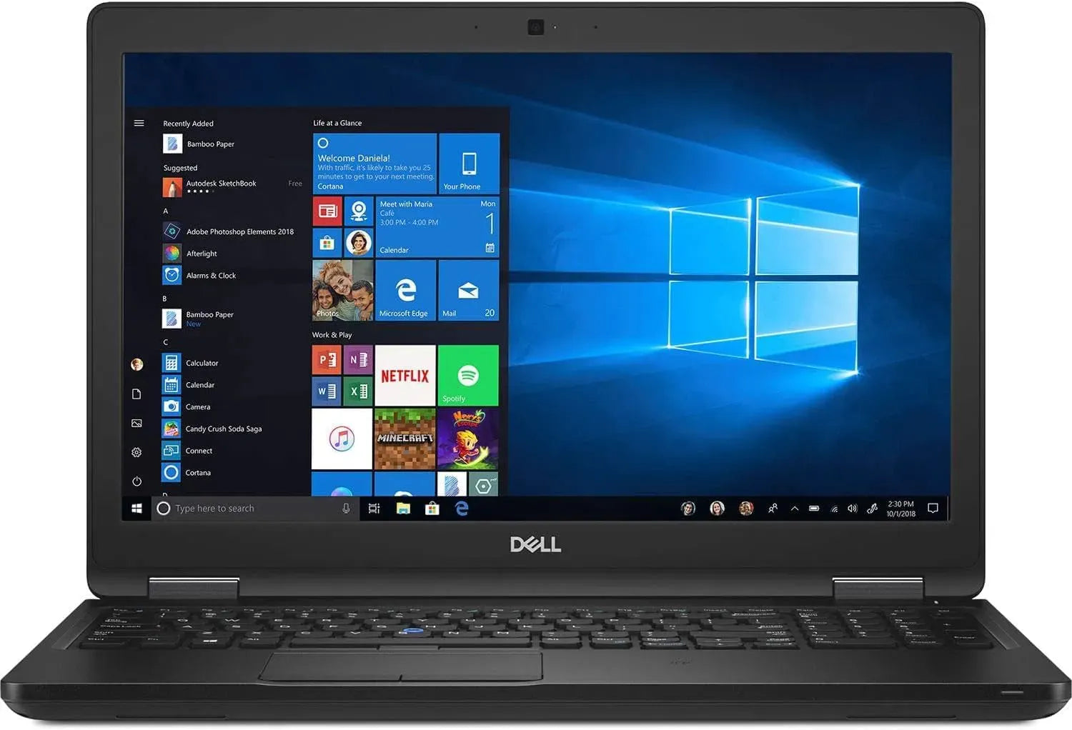 Dell Precisi530 Laptop Intel Core i78850H 8th Gen, 16GB DDR4, 512GB SSD, 15.6" FHD Display, Nvidia Quadro 4GB DDR5 Graphics Card, Webcam, HDMI Free Bag (Preowned)