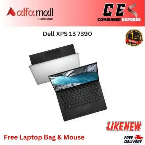 Dell XPS 13 7390 Core i5 10th Gen 16GB RAM 256GB SSD 13.3 Inch Display (Like New) Free Bag & Mouse