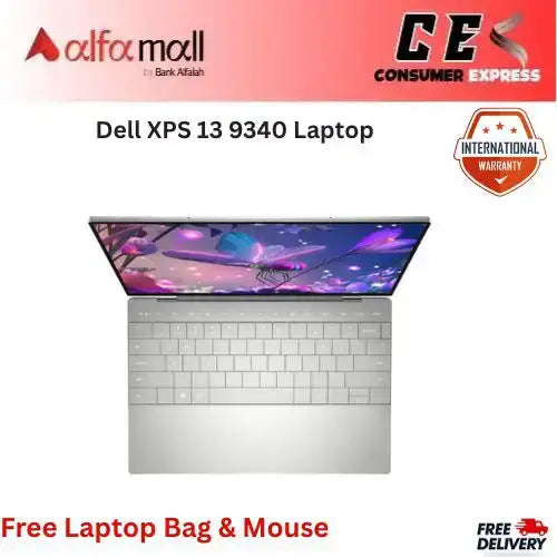 Dell XPS 13 9340 Laptop Intel Core Ultra 7 Processor 155H 16GB RAM 512GB SSD Backlit KB Fingerprint Reader Windows 11 Pro 13.4€³ FHD+ Display Plinum New, Internial Warranty