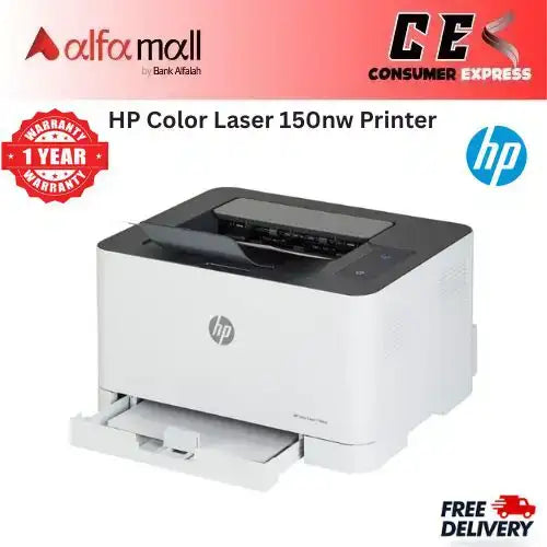 HP Color Laser 150nw Wireless Printer (Brand New, 1 Year Warranty)