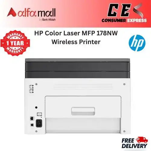 HP Color Laser MFP 178NW Wireless Printer (4ZB96A) (Brand New, 1 Year Warranty)