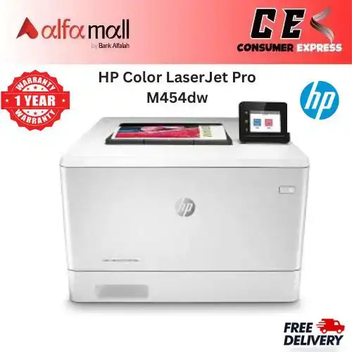 HP Color LaserJet Pro M454dw Printer (Brand New, 1 Year Warranty)