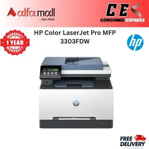 HP Color LaserJet Pro MFP 3303FDW Printer (Brand New, 1 Year Warranty)