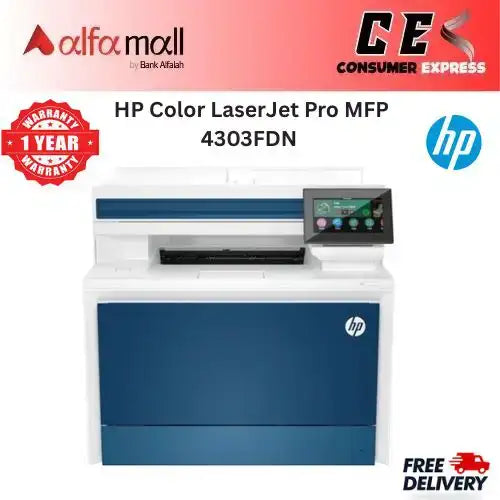 HP Color LaserJet Pro MFP 4303FDN Printer (Brand New, 1 Year Warranty)