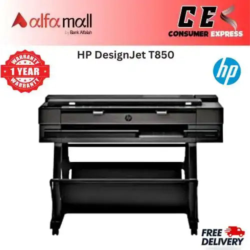 HP DesignJet T850 Large Form Wireless Plotter Printer 36", with Security Feures (2Y9H0A) (Brand New, 1 Year Warranty)