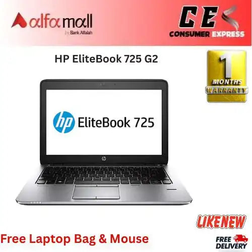 HP EliteBook 725 G2 AMD PRO A8 PRO A87150B 8GB RAM 256GB SSD 12.5€³ Display (Like New) Free Bag & Mouse