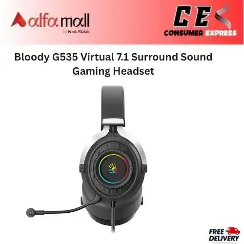 Bloody G535 Virtual 7.1 Surround Sound Gaming Headset -