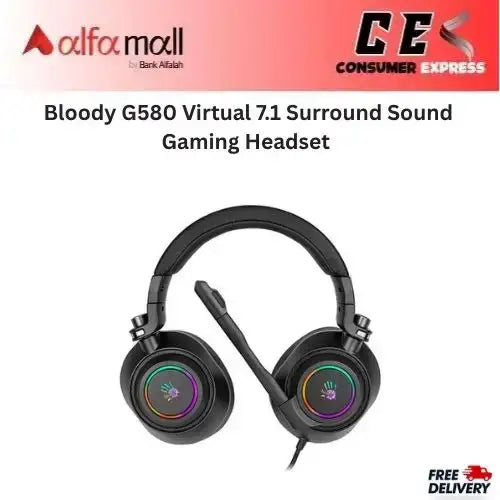 Bloody G580 Virtual 7.1 Surround Sound Gaming Headset
