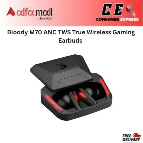 Bloody M70 ANC TWS True Wireless Gaming Earbuds