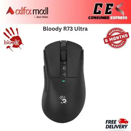 Bloody R73 Ultra Duo Dual Mode Wireless Gaming Mouse – Cypher Ghost