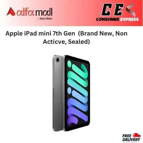 Apple iPad mini 7th Gen | Apple A17 Pro Chip 128GB | 8.3" Multi-Touch Liquid Retina Display - Wi-Fi Only - Space Gray MXN63 (Brand New, Non Acticve, Sealed) -