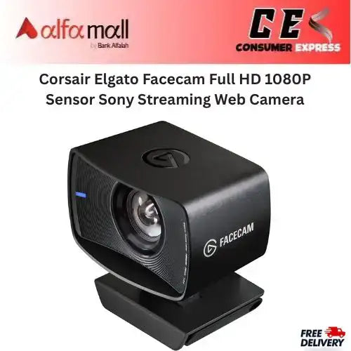 Corsair Elgo Facecam Full HD 1080P Sensor Sy Streaming Web Camera