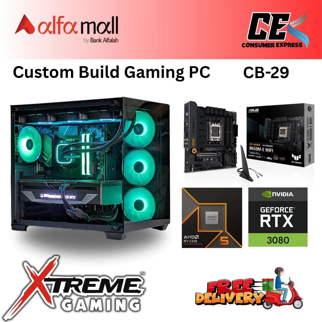 Custom Gaming Build CB29 Ryzen 5 9600X with RTX 3080 Ryzen 5 Gaming Build