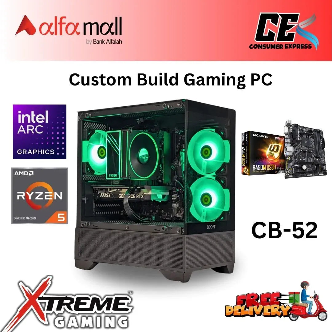 Custom Gaming Build CB52 Buy Ryzen 5 5600 build with Intel ARC B580 Ryzen Build