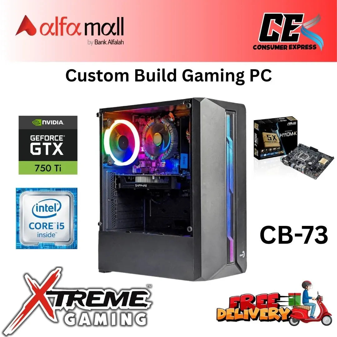 Custom Gaming Build CB73 Intel Core i5 6500 (6th Gen) Gaming PC with Nvidia Geforce GTX 750TI