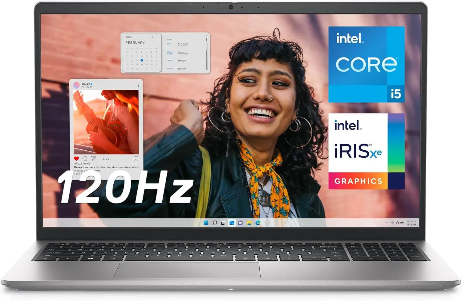 DELL INSPIR530 SILVER i51334U 8GB DDR4 512 GB, M.2 SSD PCIe NVMe, Plinum Silver 15.6 inch FHD (1920 x 1080) 120Hz 250 nits WVA Anti Glare LED Backlit Narrow Border Display Integred HD (720p) Webcam, Intel(R) UHD Graphics, 1 year official warranty (New)