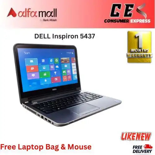 DELL Inspir 5437 Corei7 4th Gen 8GB RAM 256GB SSD Touch Screen 14€³ Display
