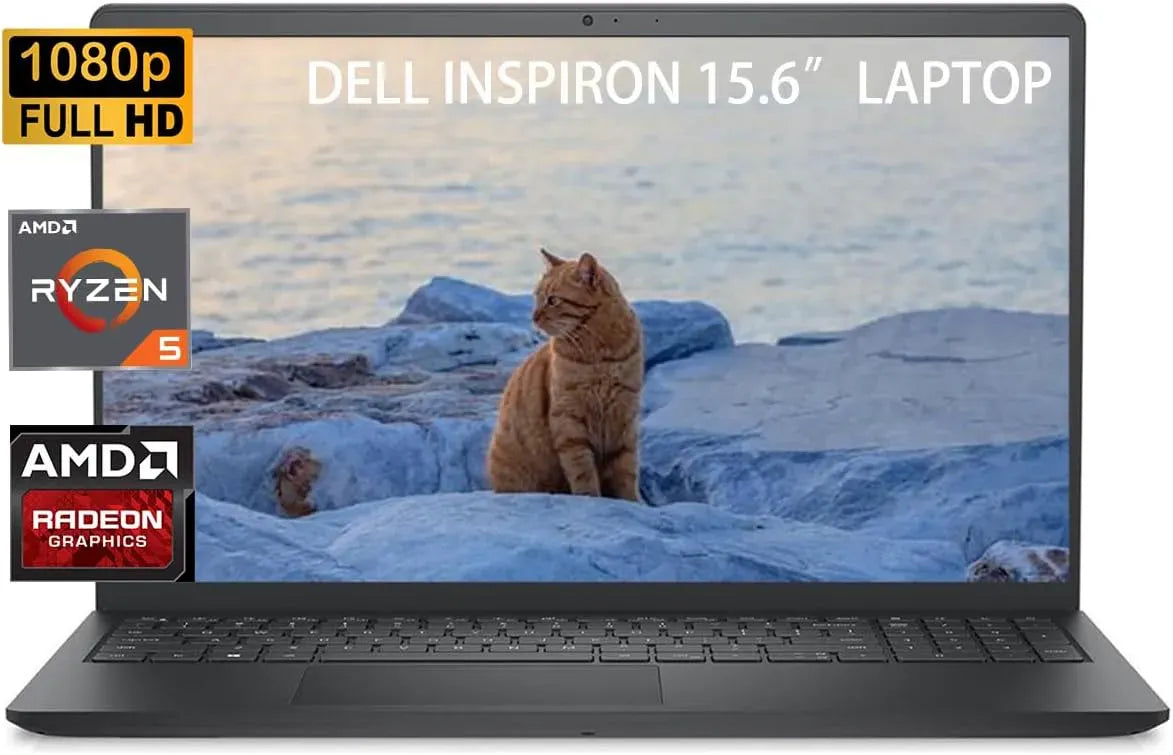 DELL Inspir535 AMD Ryzen 5 7530U 16GB Ram 512GB SSD Hard Drive 15.6 Inch FHD (Like New) Free Bag & Mouse