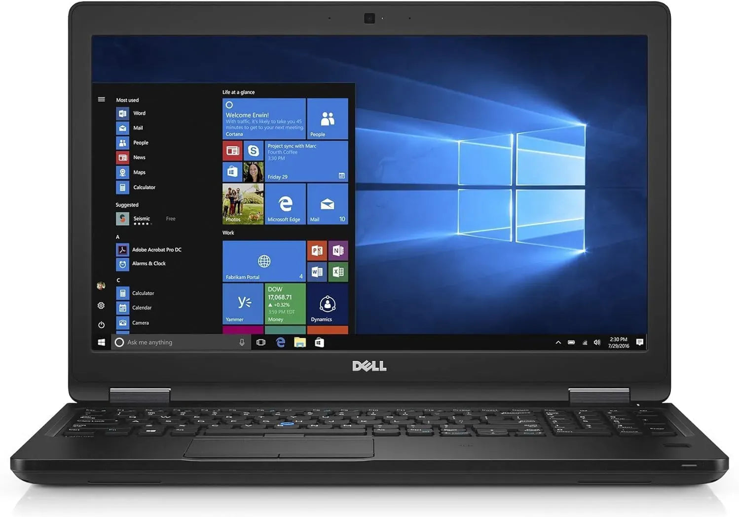 DELL Precisi520 Intel QuadCore. i76820HQ,16GB DDR4 256GB SDD,NVIDIA Quadro M620 2GB GDDR5,15.6Inch FHD Display,Backlit Keyboard (Refurbished)
