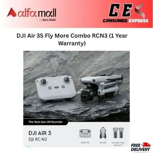 DJI Air 3S Fly More Combo RCN3 (1 Year Warranty)