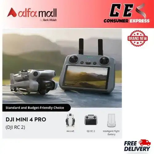 DJI Mini 4 Pro Fly More Combo Plus with DJI RC 2
