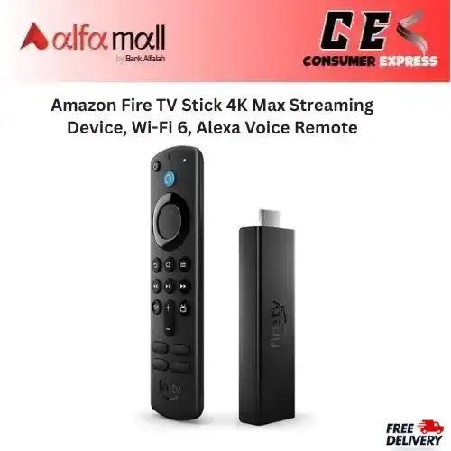 Amaz Fire TV Stick 4K Max Streaming Device, WiFi 6, Alexa Voice Remote