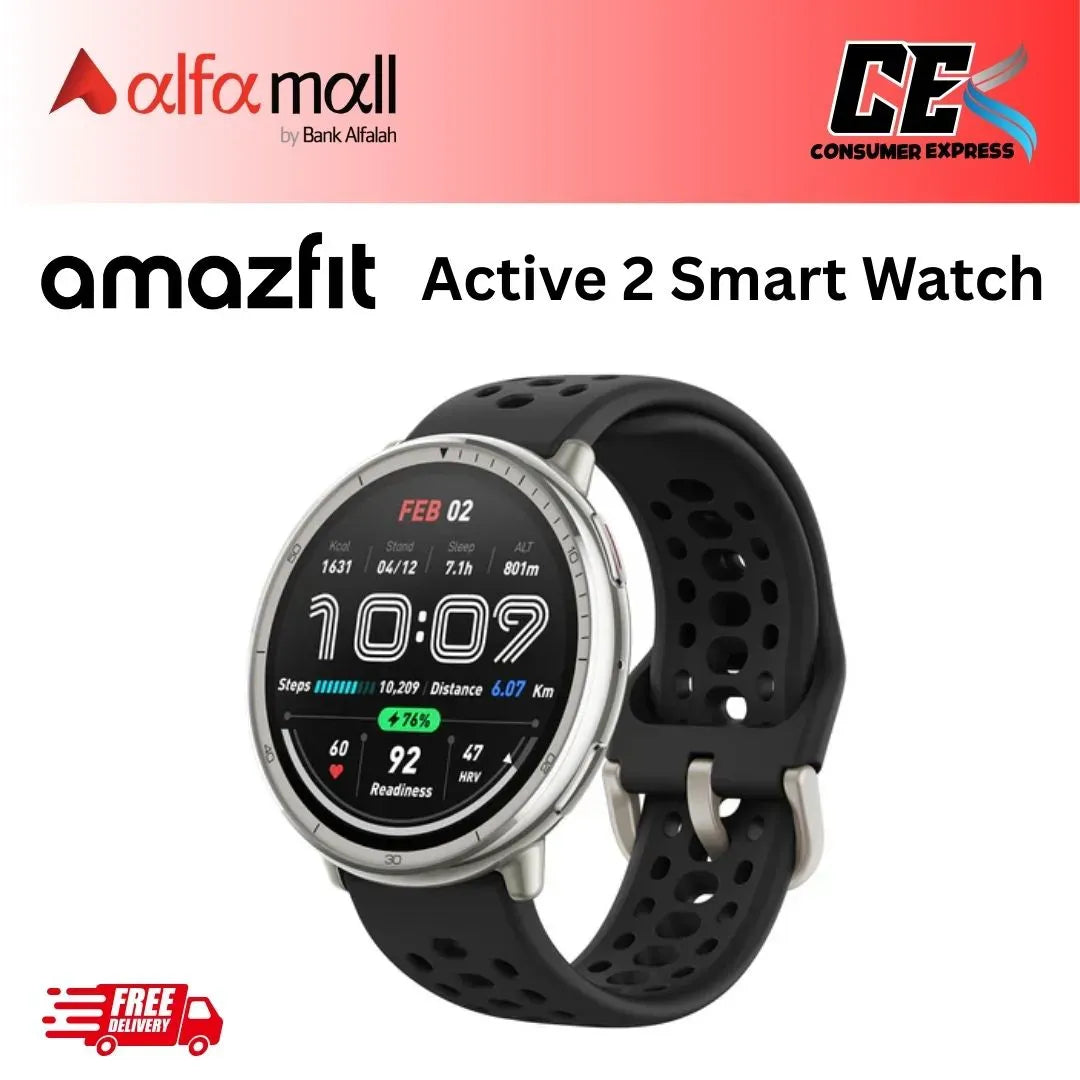 Amazfit Active 2 Smart Watch 44mm (Brand New)