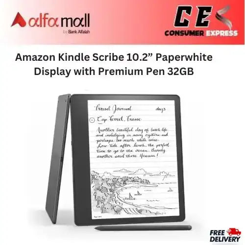 Amazon Kindle Scribe 10.2” Paperwhite Display with Premium Pen 32GB