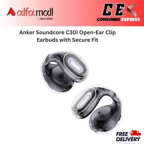 Anker Soundcore C30i OpenEar Clip Earbuds with Secure Fit €“ Clarity Black