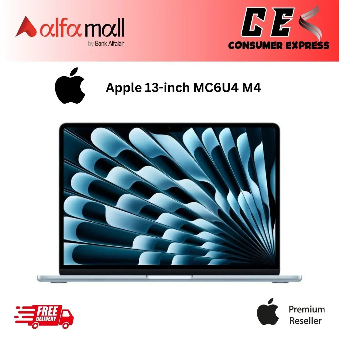 Apple MacBook Air MC6U4 M4 10Core Chip 16GB 512GB SSD 13.6 Liquid Retina Display 10Core GPU Sky Blue New