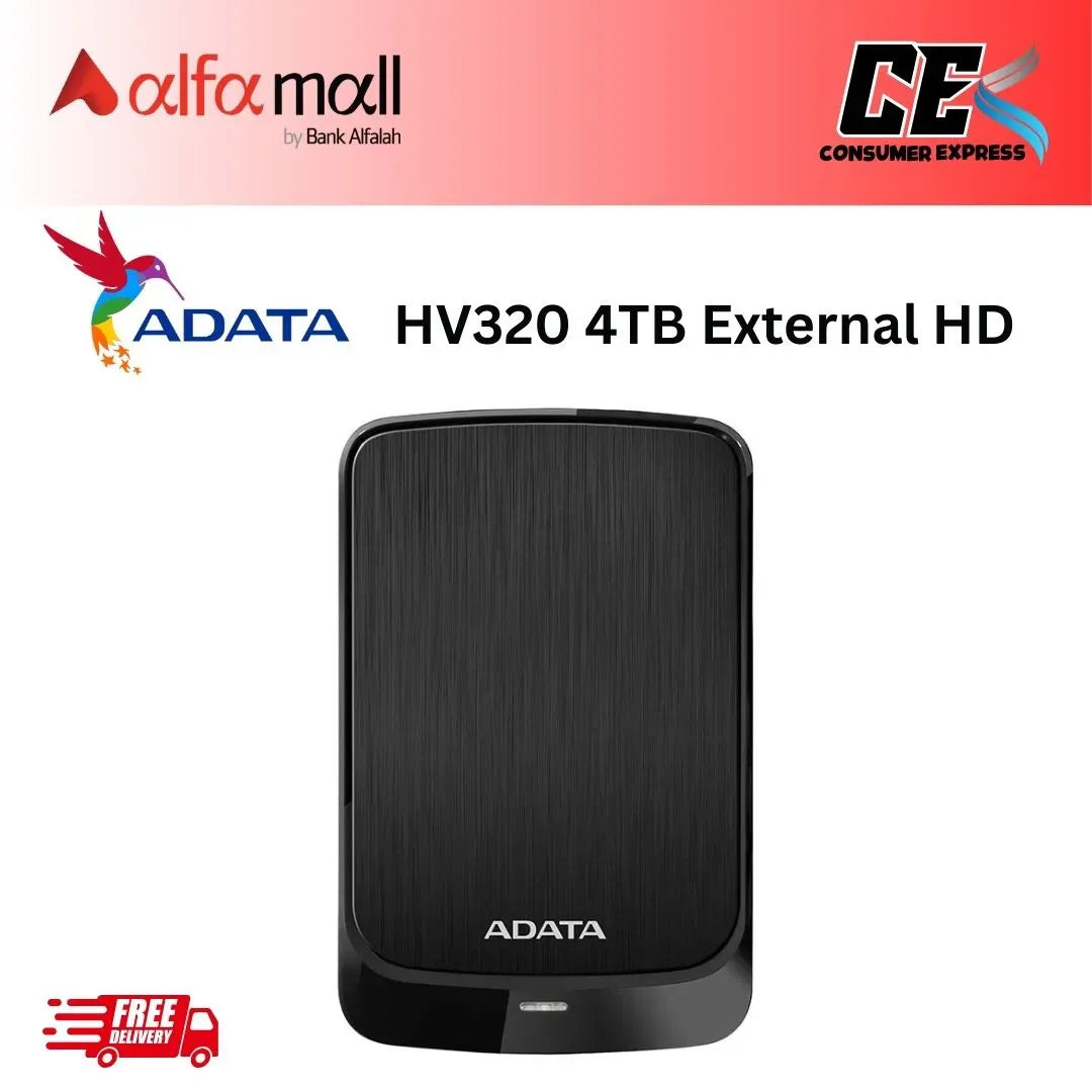 ADA HV320 4TB External Hard Drive Black