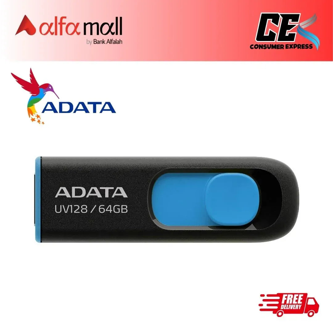 ADA UV128 USB Flash Drive 64GB USB 3.2