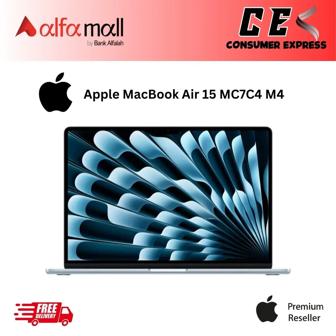 Apple 2025 MacBook Air 15-inch Laptop with M4 chip: Built for Apple Intelligence, 13.6-inch Liquid Retina Display, 16GB Unified Memory, 512GB SSD Storage, 12MP Camera, Touch ID; Sky Blue MC7C4 (Brand New, Sealed)