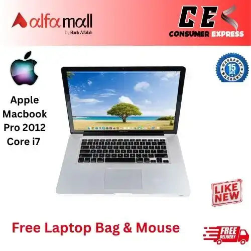 Apple Macbook Pro 2012 Core i7 16GB RAM 240GB SSD 13.3" Display Silver (Like New) Free Bag & Mouse