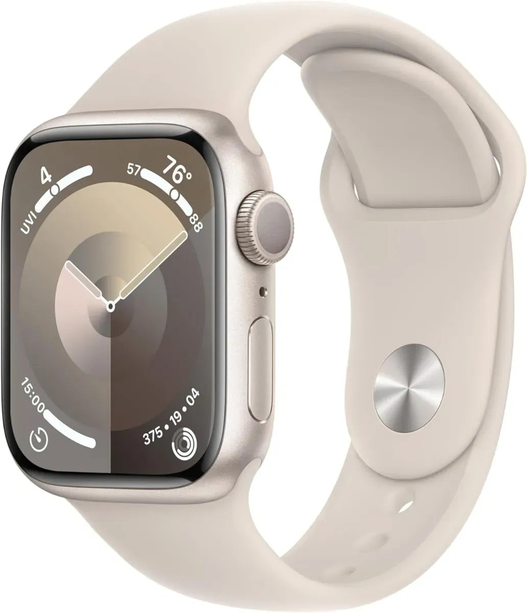 Apple Wch Series 9 GPS 45mm Starlight Aluminum Case with Starlight Sport Band (Brand New Sealed N Active)