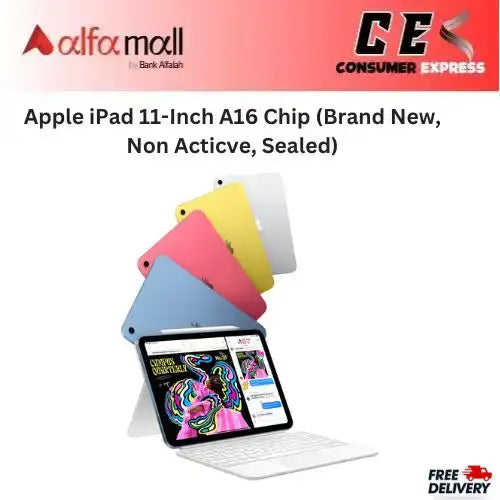 Apple iPad 11-Inch A16 Chip 128GB Wi-Fi Only | Silver (Brand New, Non Acticve, Sealed) -