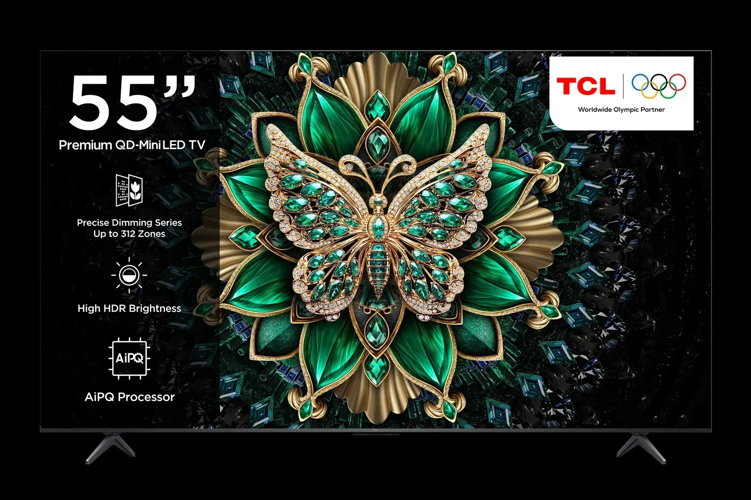 TCL 55" LED 55C6K QD-Mini LED TV | 2 Year Official Warranty (Latest Model) (0% Markup Upto 6 Months)